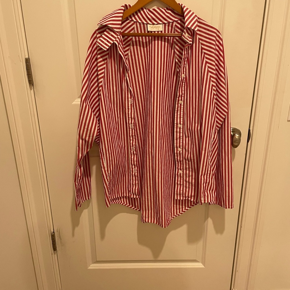 Stripped button up shirt